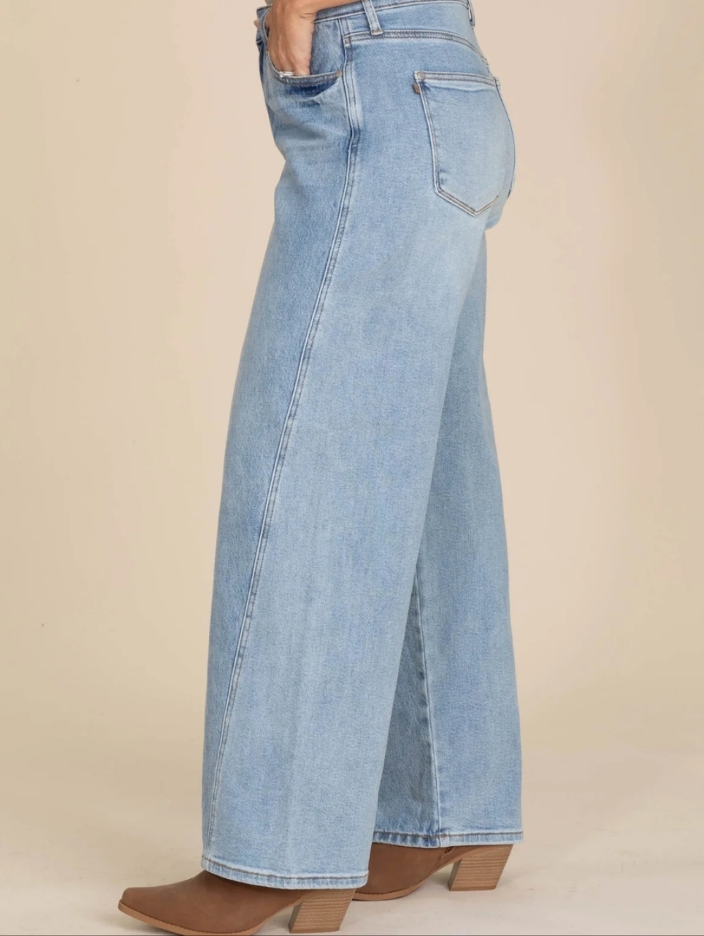 Judy Blue Wilhemina Rigid Magic Baggy Wide Leg Jeans - Picture 4 of 10